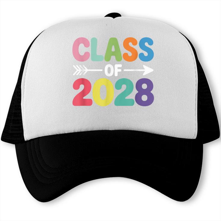 Class Of 2028 Colorful Graduation Trucker Cap