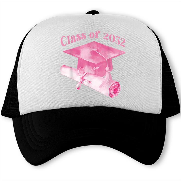 Class Of 2032 Senior 2032 Back To School 2032 Graduation Cap Trucker Cap