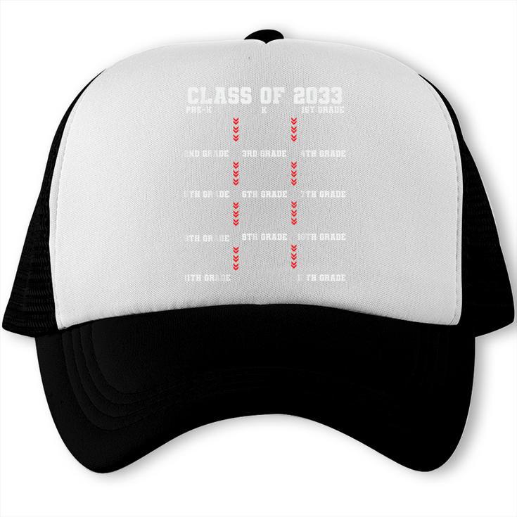 Class Of 2033 Graduation With Space For Hand Prints Trucker Cap
