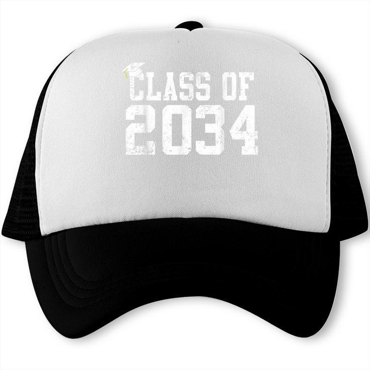 Class Of 2034 Grow With Me First Day Of School Graduation Trucker Cap