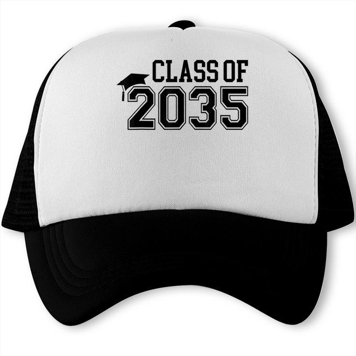 Class Of 2035 First Day Of School Graduation Trucker Cap