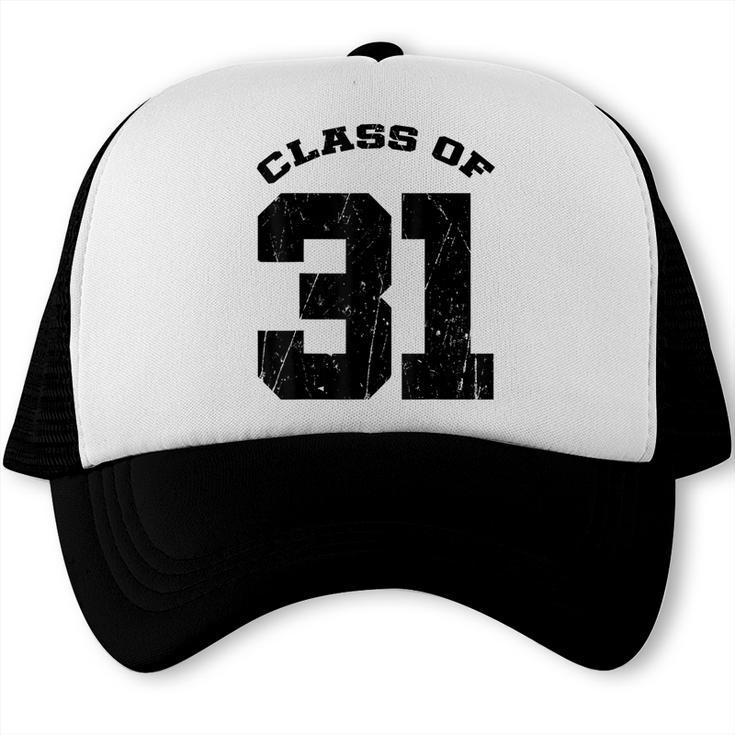 Class Of 31 Date High School Kindergarten Graduation Shirt Trucker Cap