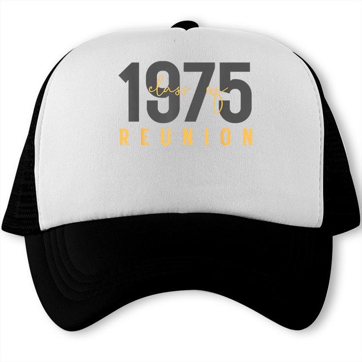 Classic Retro Vintage Class Of 1975 Reunion 50th Graduation Trucker Cap
