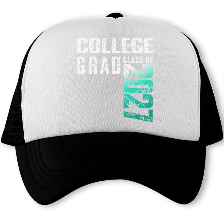 College Grad Class Of 2027 Graduation Trucker Cap