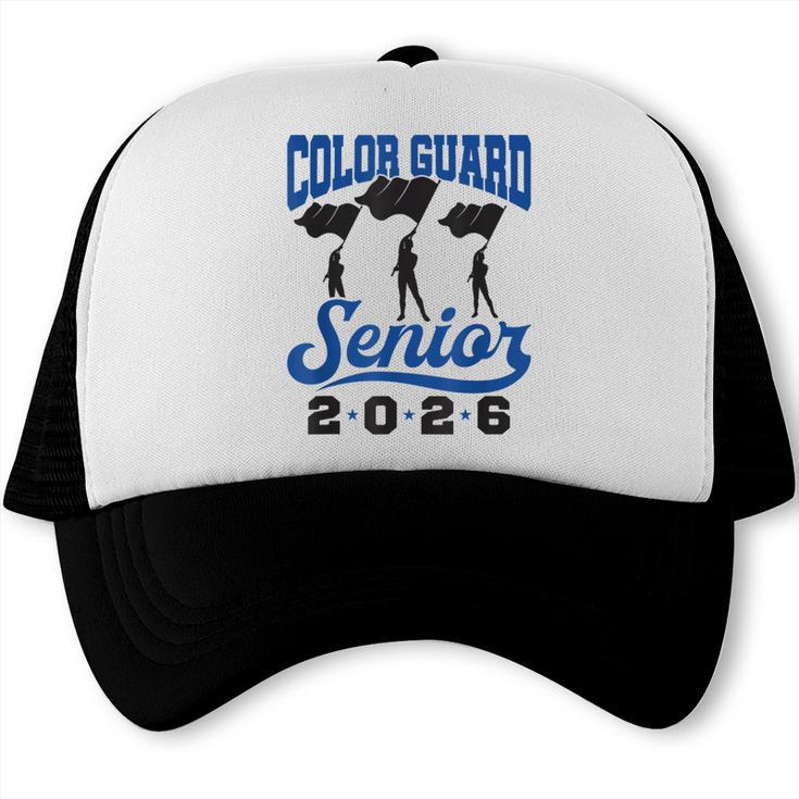 Color Guard Senior 2026 Flags Marching Band Graduation Grad Trucker Cap