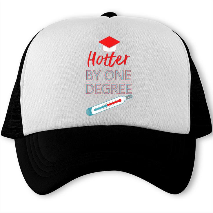 Cool Hotter By One Degree Graduation Teesadf Trucker Cap