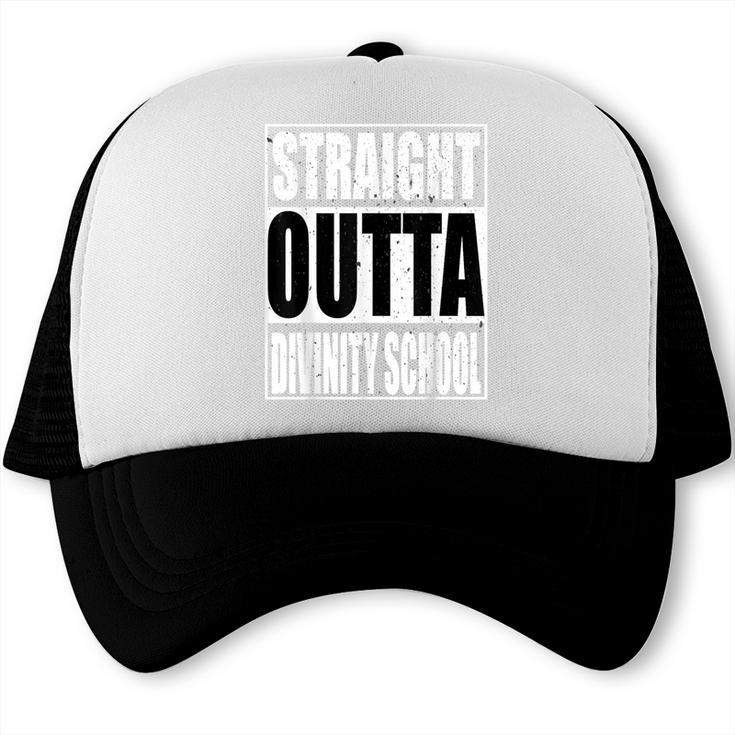 Cool Straight Outta Divinity School Graduation Shirt Trucker Cap