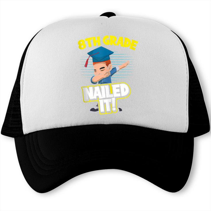 Dabbing Graduation Boy 8th Grade Class Of 2021 Trucker Cap