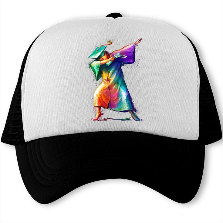 Dabbing Graduation Women Trucker Cap