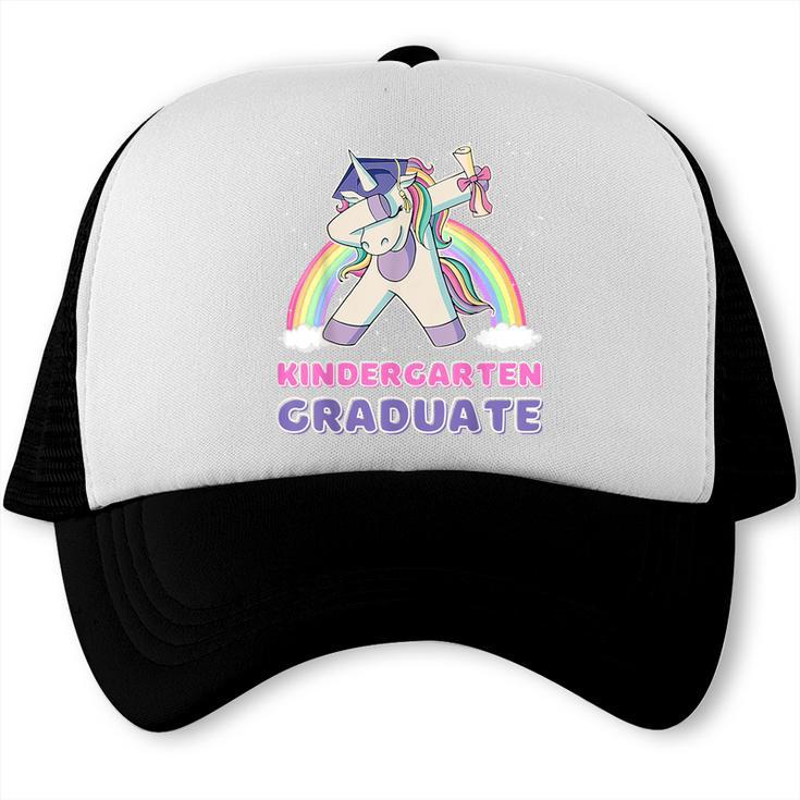 Dabbing Unicorn Kindergarten Graduation Dab Dance Girl Trucker Cap