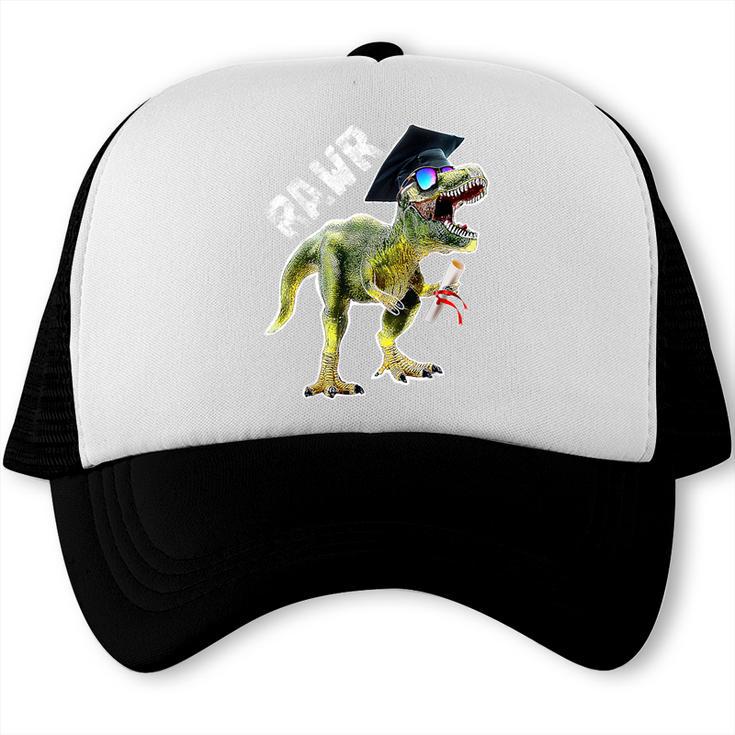 Dinosaur T Rex Rawr Last Day Of School Graduation Shirt Trucker Cap