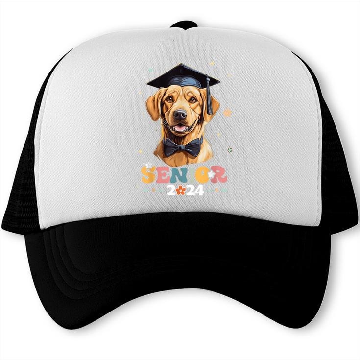 Dog Class Of 2024 Graduation Senior 2024 Men Women Girls Kids Trucker Cap