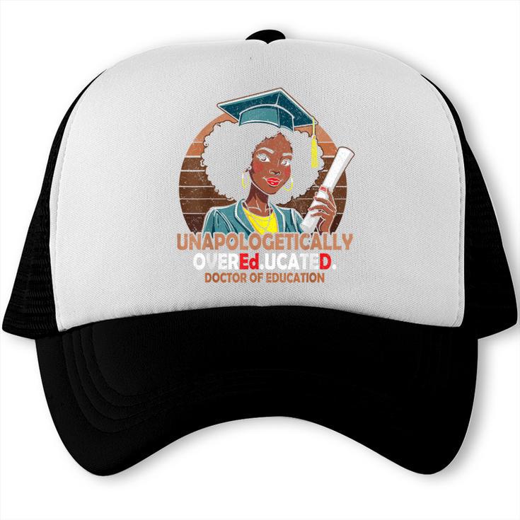 EdD Black Girls Doctor Of Education Graduation Black Women Trucker Cap