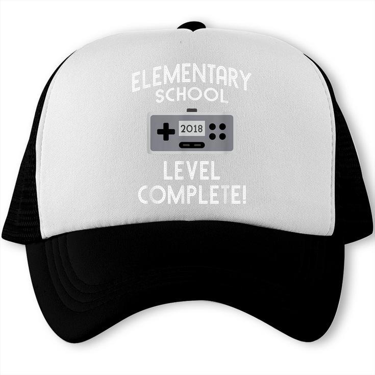 Elementary School Graduation Shirt Level Complete Gamer Trucker Cap