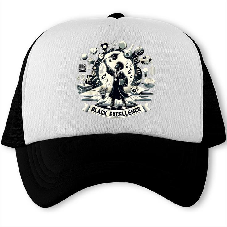 Excellence Graduation Black History Month Inspiring Trucker Cap