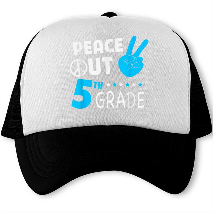 Fifth Grade Graduation Peace Out 5th Grade Boys Trucker Cap