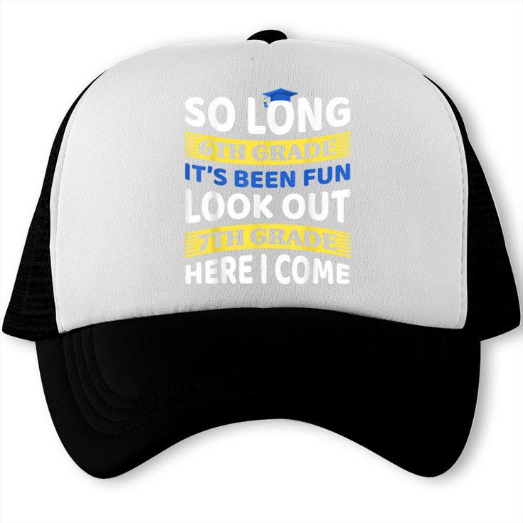 First Day School 7th Grade 6th Grade Graduation Trucker Cap