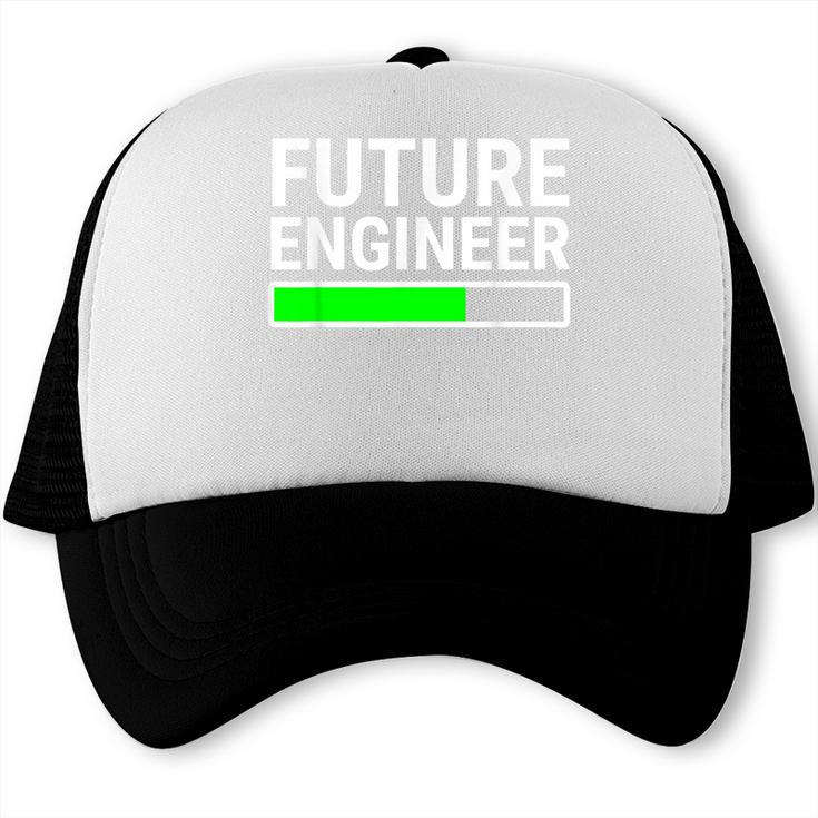 Future Engineer Loading Bar Cool Graduation Trucker Cap