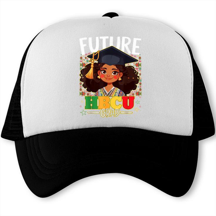 Future HBCU Grad Afro Girl College Graduation Kids Trucker Cap