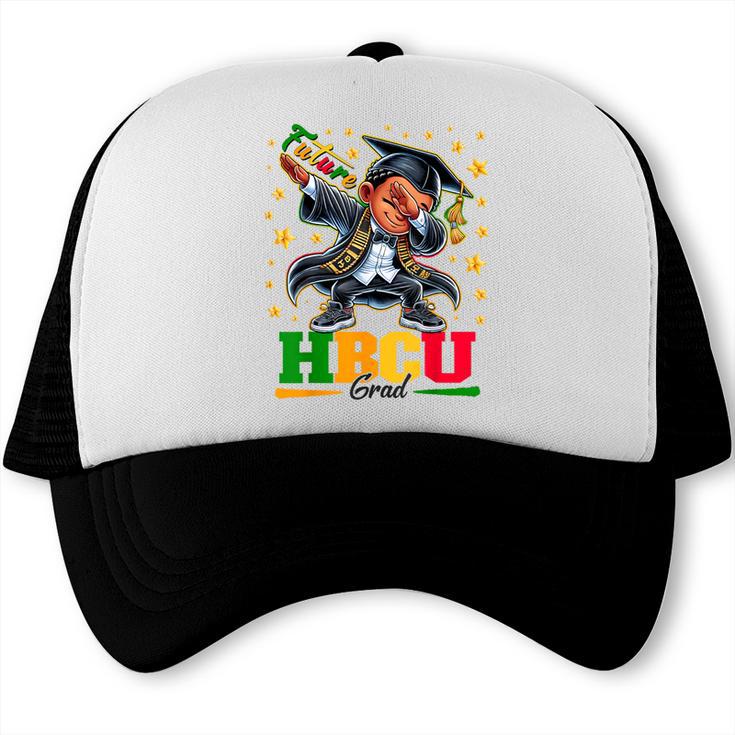 Future HBCU Grad Dabbing Kid Graduation For Boys Kids Trucker Cap