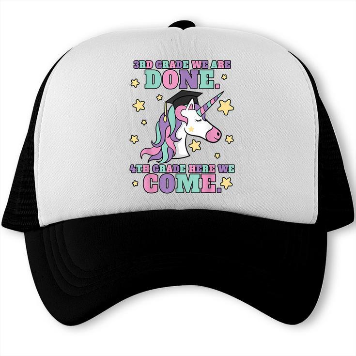Girls 3rd Grade Graduation Magical Unicorn Trucker Cap