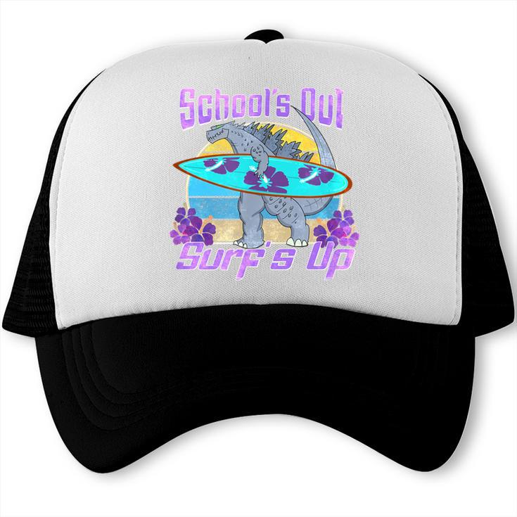 Goodbye School Hello Summer Last Day Of School Graduation Trucker Cap