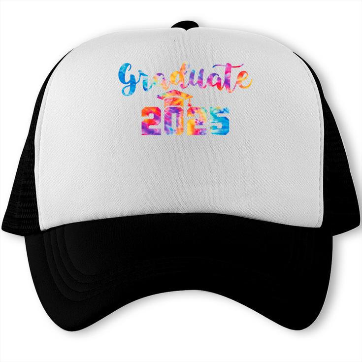 Graduate 2025 Tie Dye Graduation 2025 Class Of 2025 Senior Trucker Cap