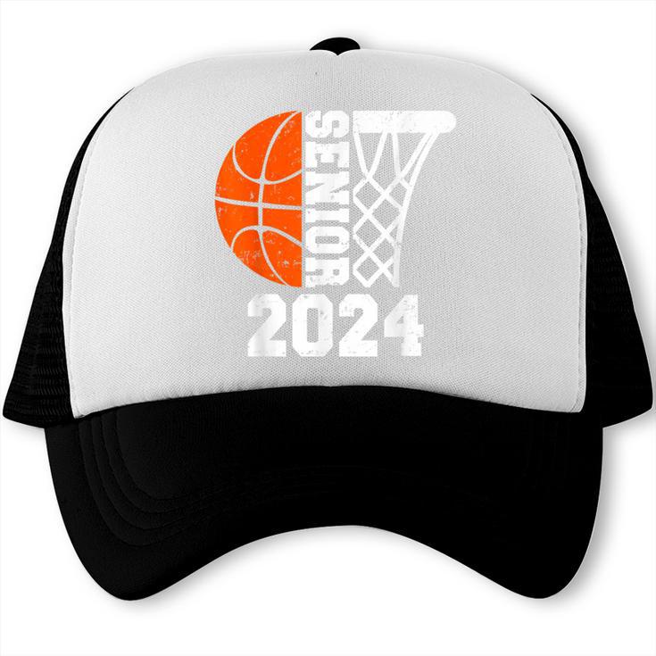 Graduate Senior Class Of 2024 Basketball Player Graduation Trucker Cap