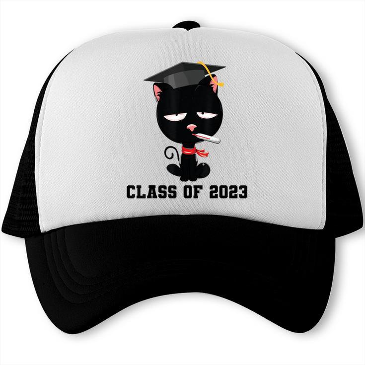 I Graduated Class Of2023 Cat Graduation Trucker Cap