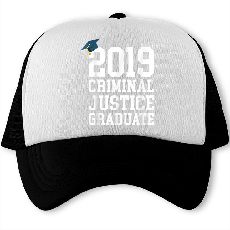 Graduation 2019 Criminal Justice Tshirt Trucker Cap