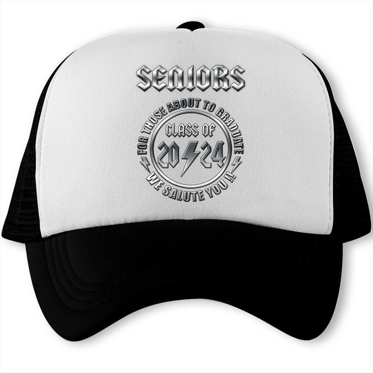 Graduation 2024 Rock & Roll Style Senior Trucker Cap