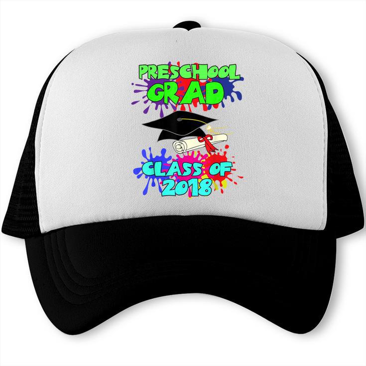 Graduation Class 2018 Cap Gown Shirt Preschool Graduate Trucker Cap
