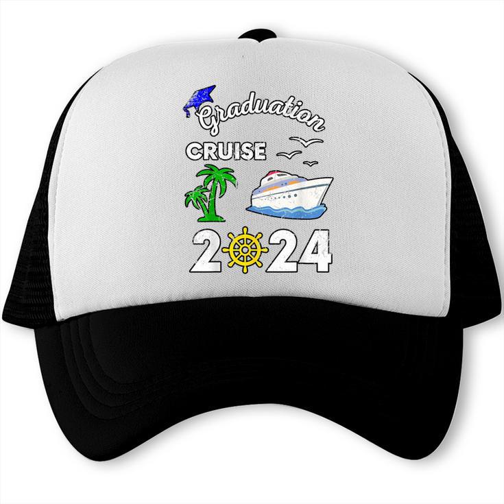 Graduation Cruise 2024 Ship Boat Vacation Summer Vacation Men Women Kids Trucker Cap