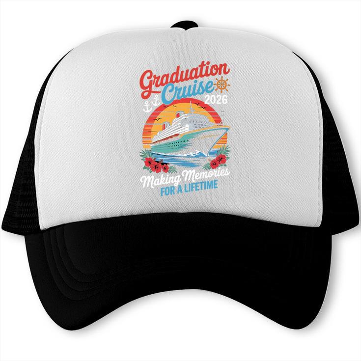 Graduation Cruise Trip Class Of 2026 Senior Summer Vacation Premium Trucker Cap