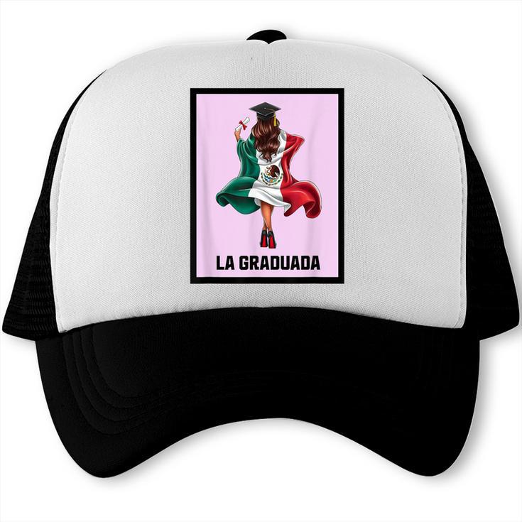 Graduation Latina Educated La Graduada Mexican Bingo Card Trucker Cap