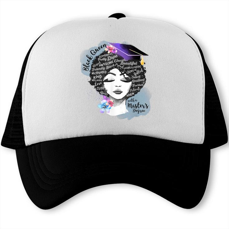 Graduation Masters Degree Woman Queen Graduate 2025 Trucker Cap