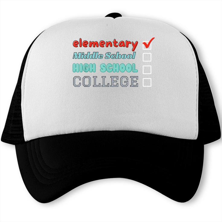 Graduation Promotion Elementary School To Junior High Trucker Cap