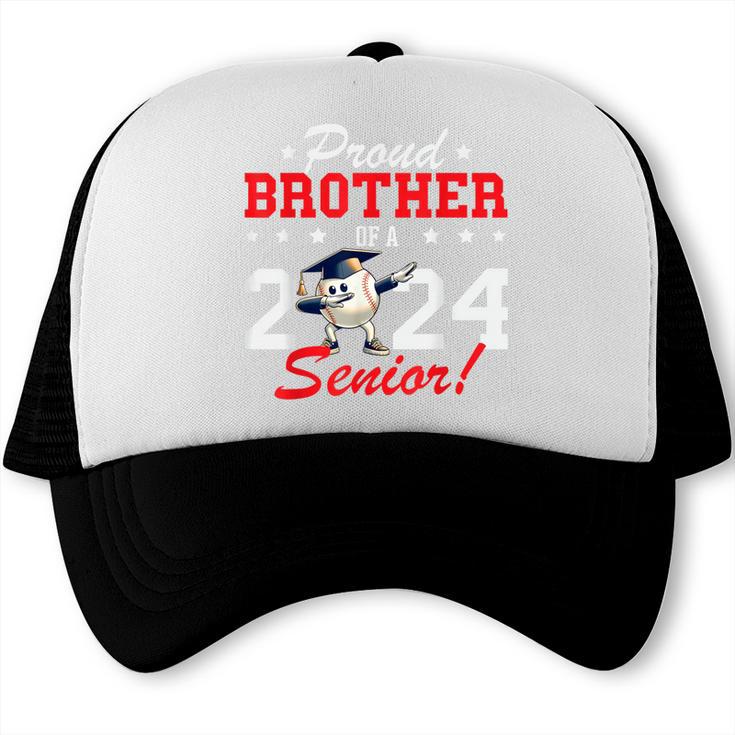 Graduation Proud Brother Of A 2024 Senior Baseball Player Trucker Cap