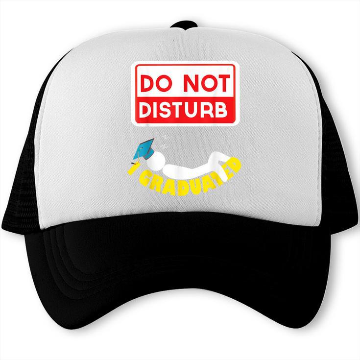 Graduation Shirt High School And College Sleepy Graduates Trucker Cap
