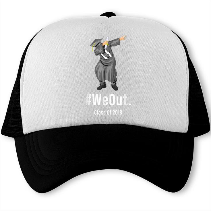 Graduation T-Shirt Dabbing Graduation We Out Class Of 2018 Trucker Cap