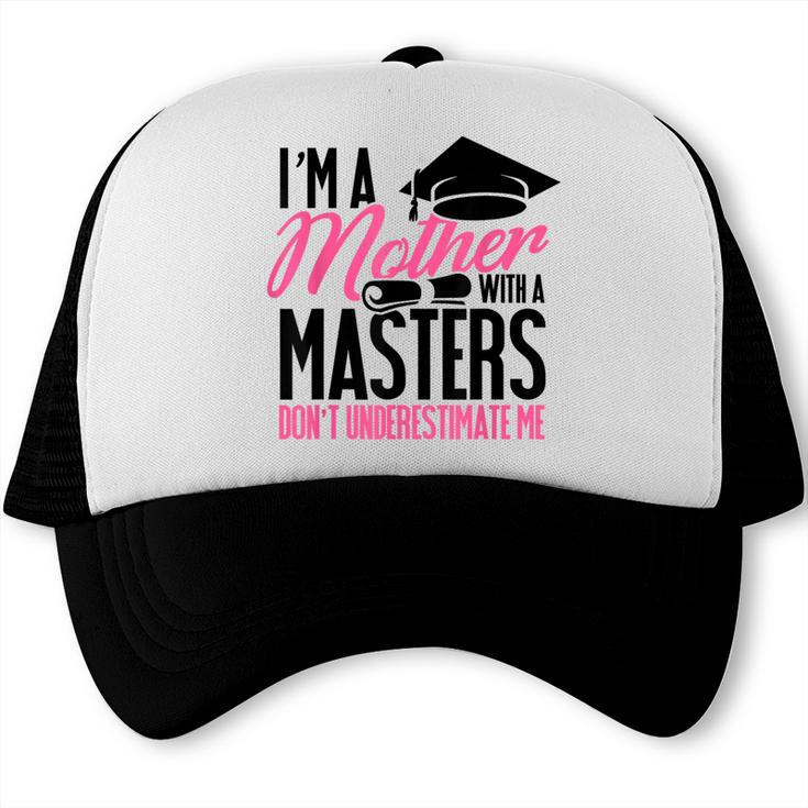 GraduationShirt For Mom Mother With A Master's Degree Tee Trucker Cap