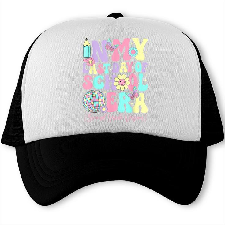 Groovy In My Last Day Of School Era Second Grade Graduation Trucker Cap