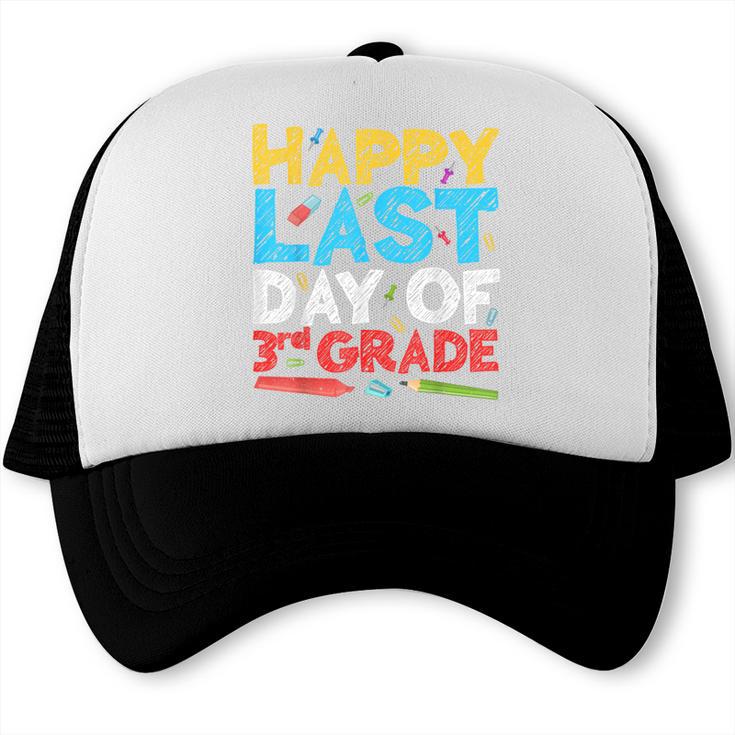 Happy Last Day Of 3rd Grade Shirt Third Grade Graduation Trucker Cap