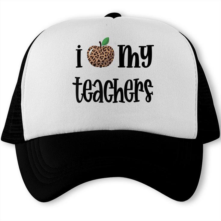 I Heart My Teachers I Love My Teachers Graduation Kids Teens Trucker Cap