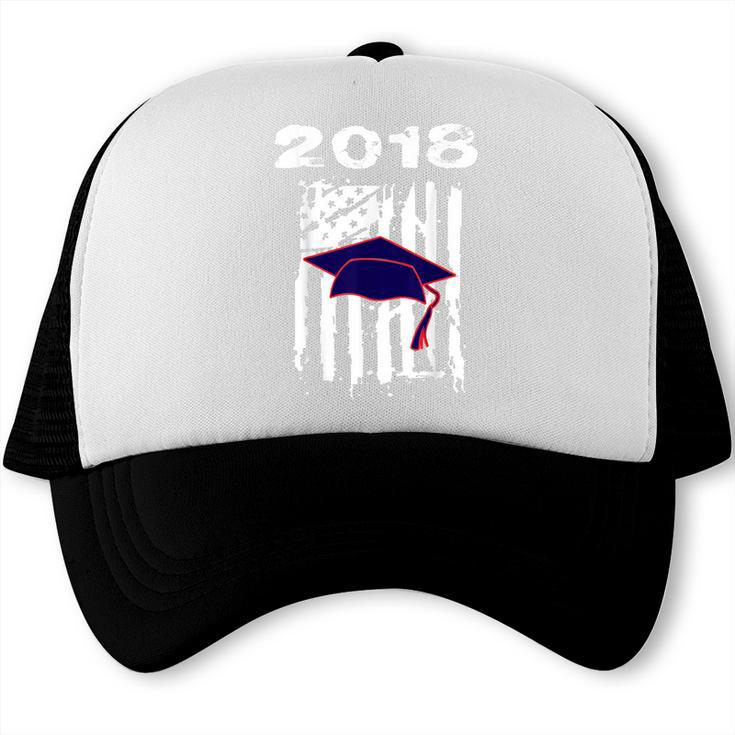 High School Graduation T Shirt Flag College Graduation Trucker Cap