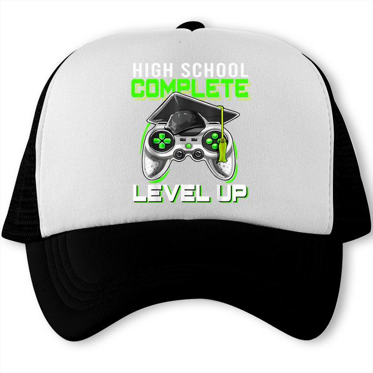 High School Level Complete Class Of 2024 Graduation Trucker Cap