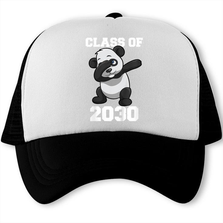 Kids Class Of 2030 Shirt Graduation Dabbing Panda Shirt Trucker Cap