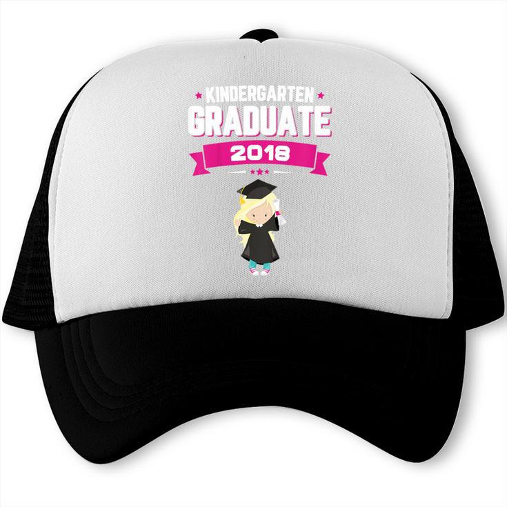 Kids Kindergarten Graduate 2018 Graduation Girls Trucker Cap