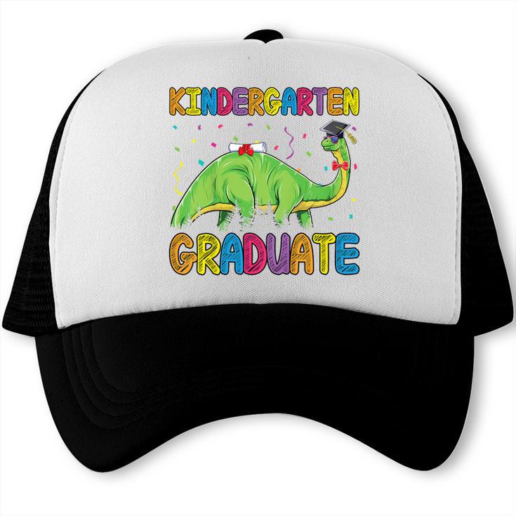 Kids Kindergarten Graduate Dinosaur Kindergarten Graduation Trucker Cap