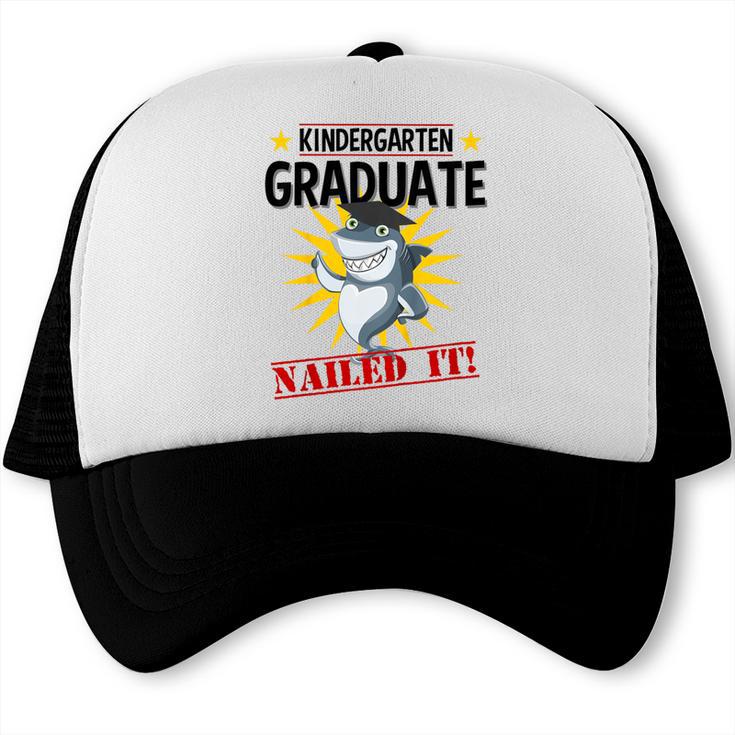 Kids Kindergarten Nailed It Shirt 2019 Shark Graduation Tee Trucker Cap